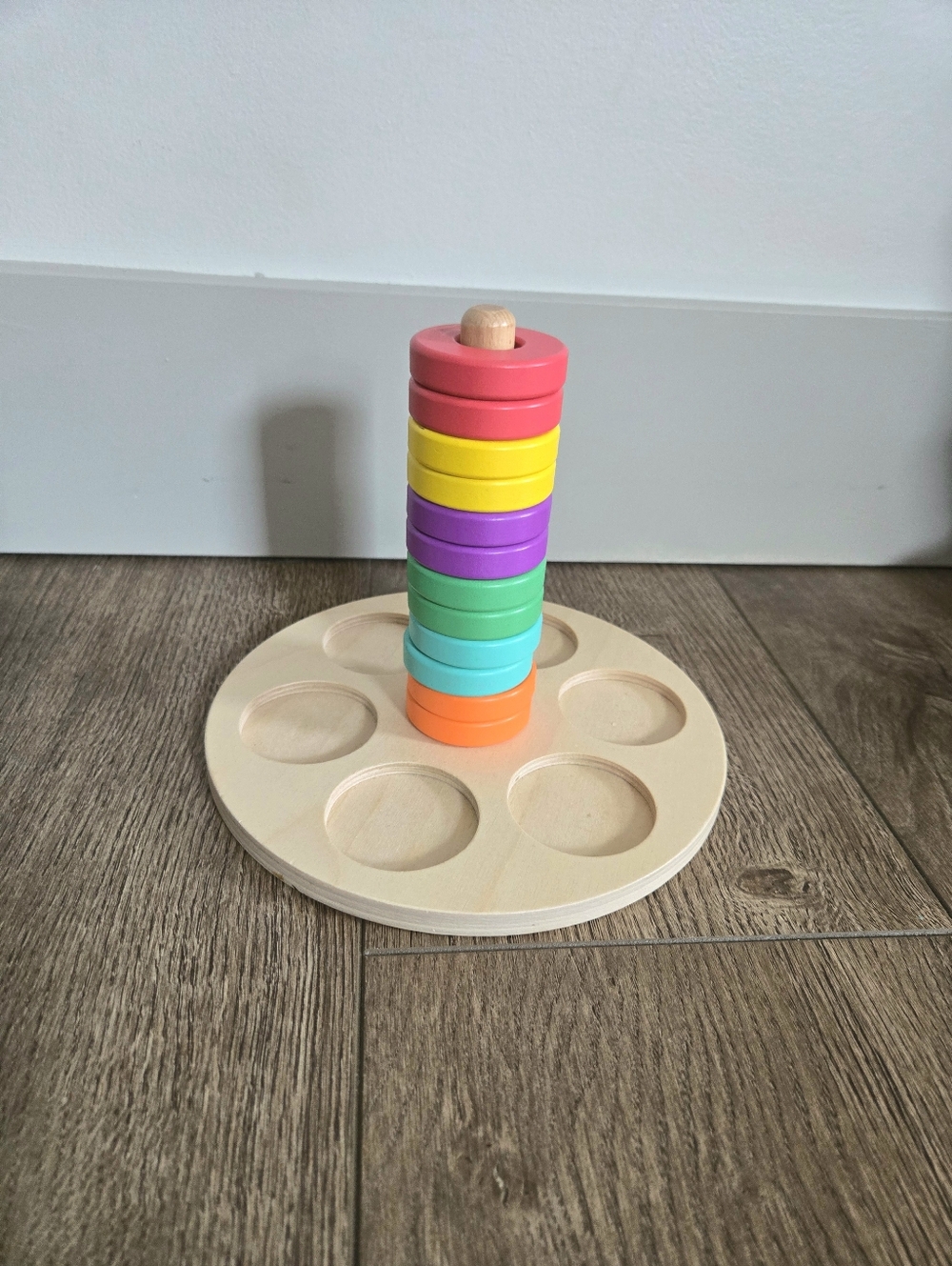 Lovevery Wooden Ring Stacker (Discontinued / Retired) Montessori Toy
